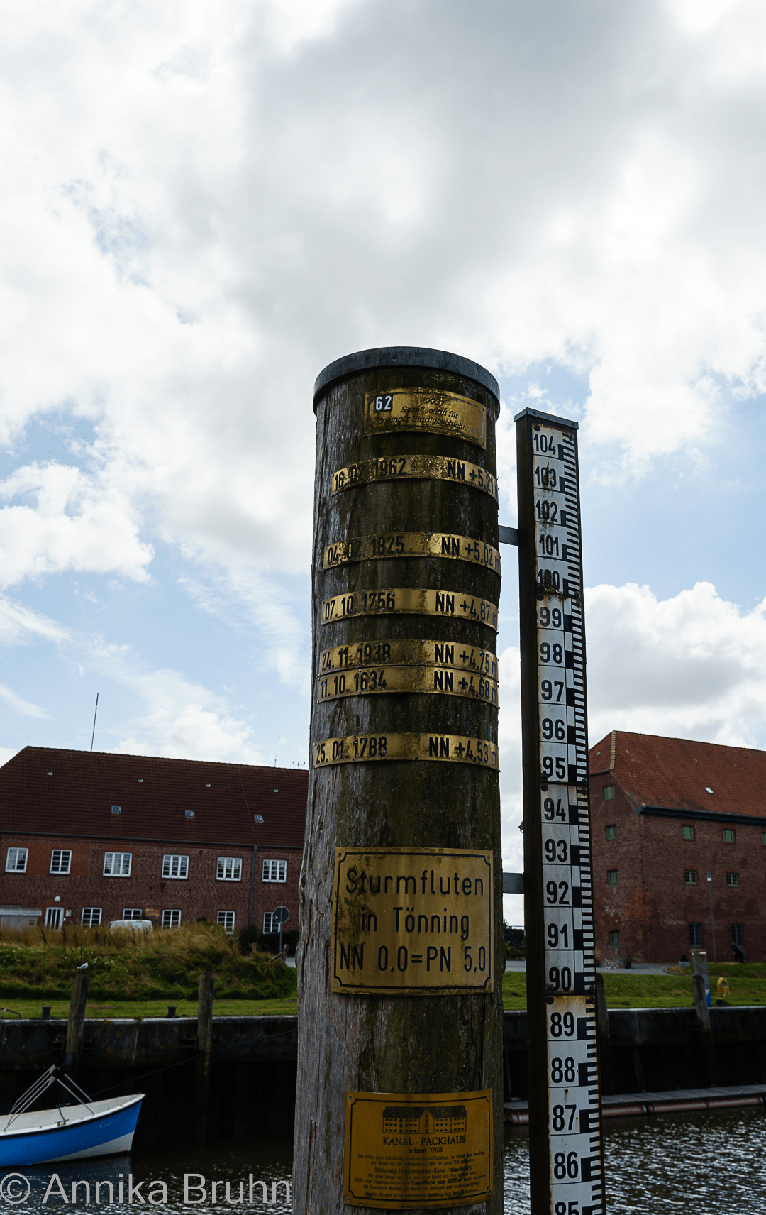 Hochwasser Anzeige aus Tönning!